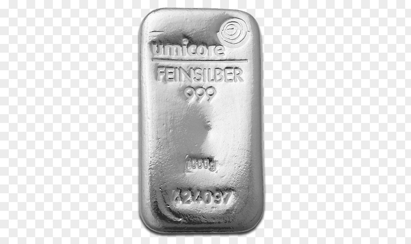 Silver Bar Bullion Gold Umicore PNG