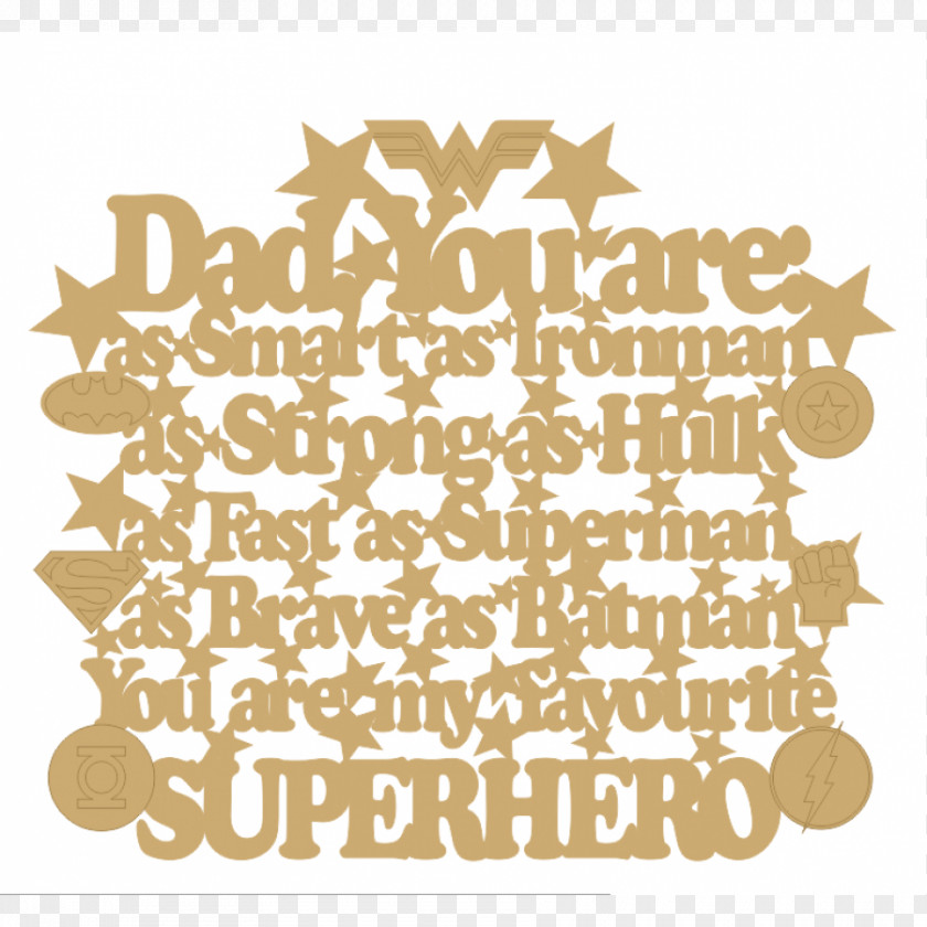Superhero Dad Calligraphy Font PNG