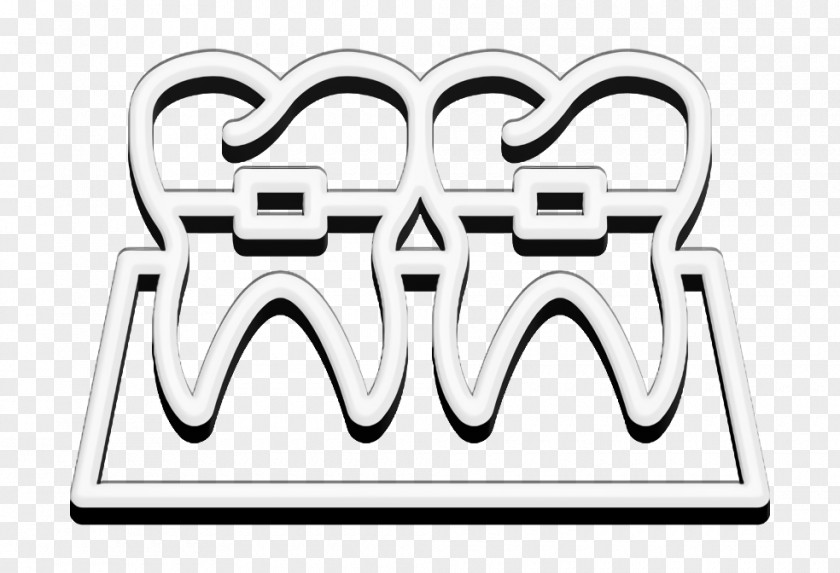 Teeth Icon Braces Dentistry PNG