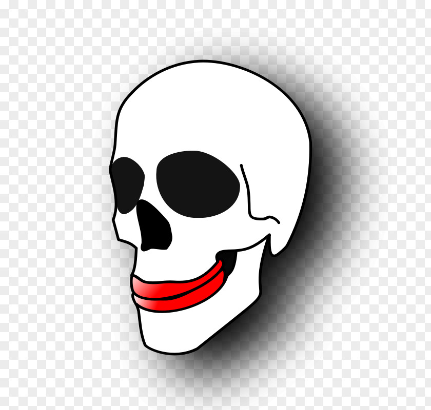 Big Red Lips Skull Clip Art PNG