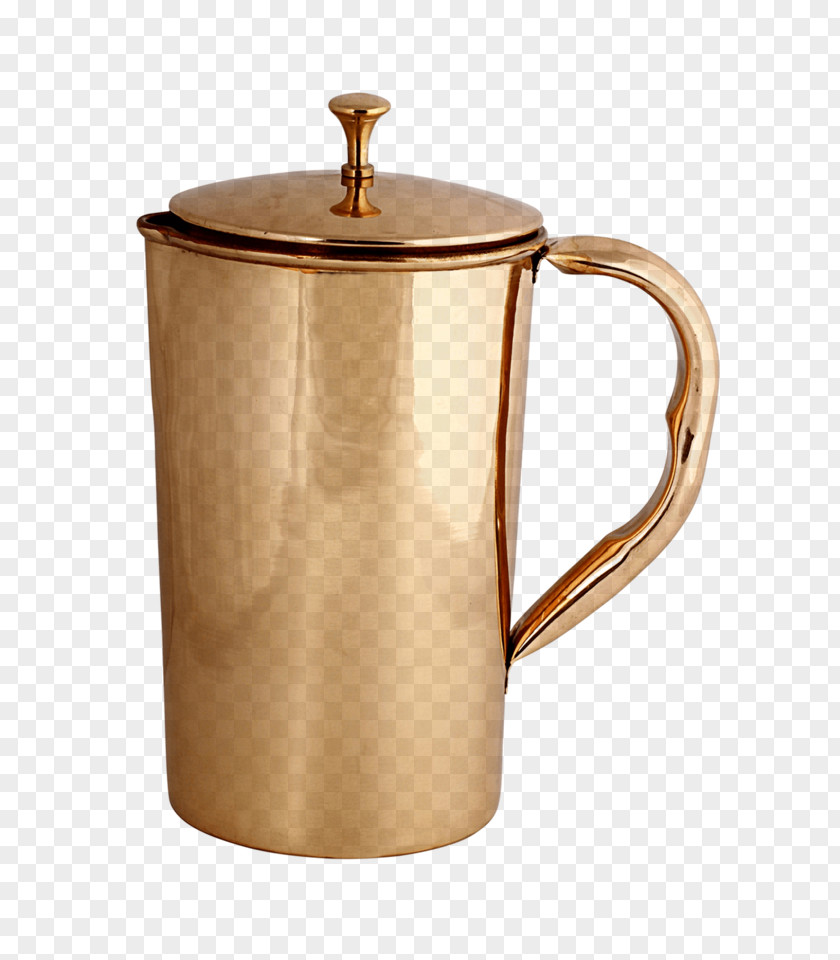 Brass Copper Metal Mug Jug PNG