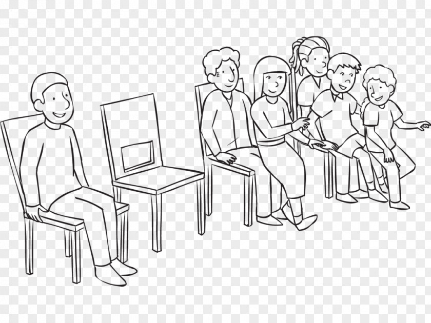Indoor Pe Classroom Table Sketch Sitting Chair Drawing PNG