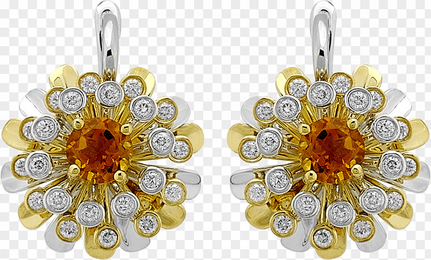 Jewellery Earring Diamond Gold PNG