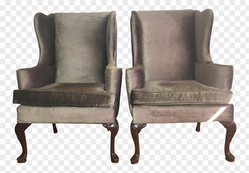 Mahogany Chair Club Loveseat Antique PNG