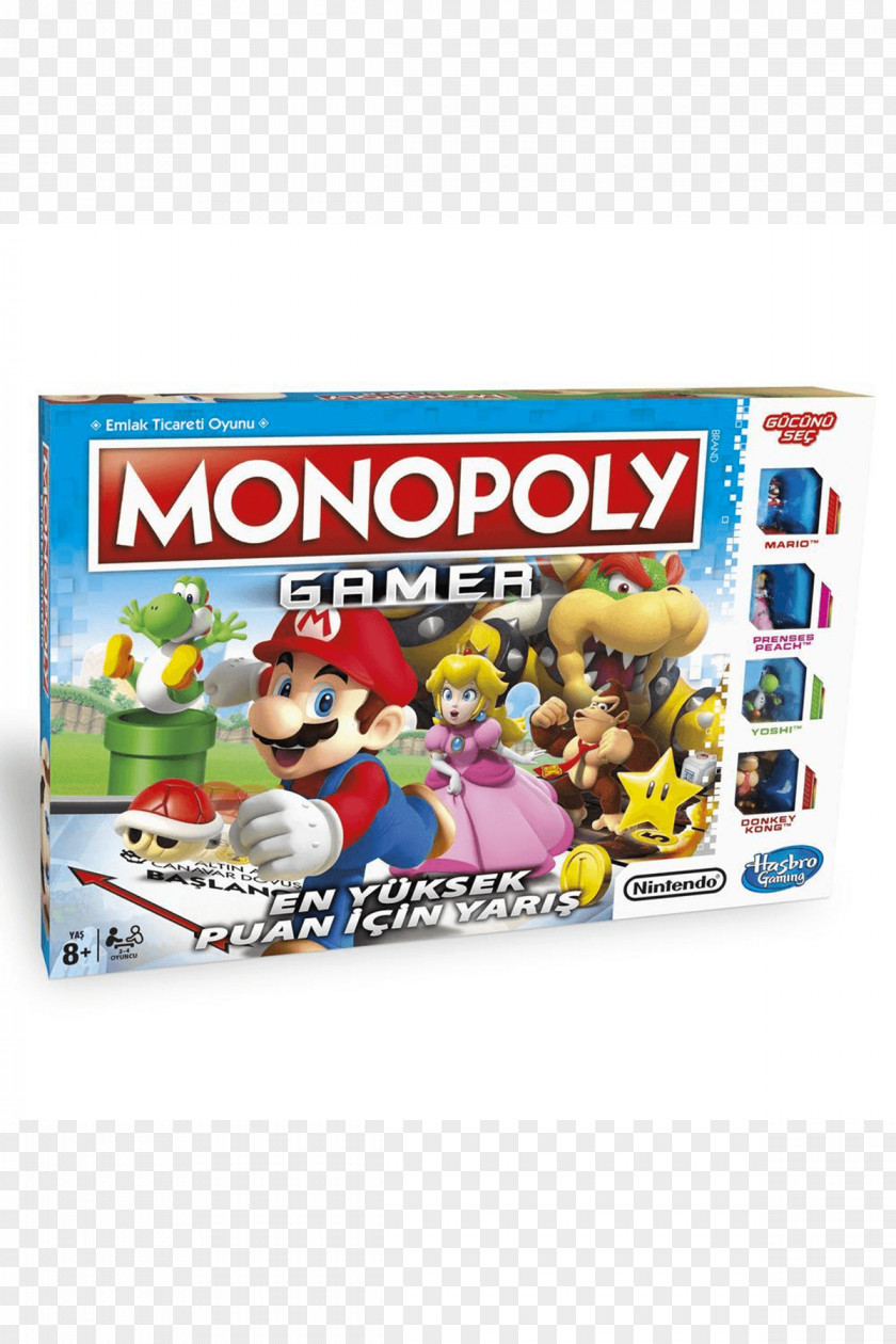 Mario Monopoly Gamer Series Board Game PNG