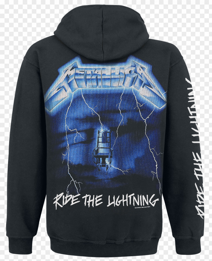 Metallica Ride The Lightning Logo Album Hoodie PNG