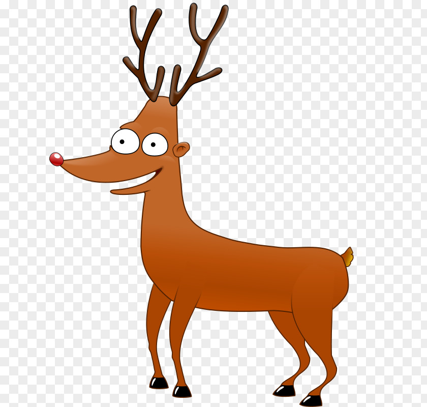 Reindeer Antlers Clipart Rudolph Santa Claus Cartoon Clip Art PNG