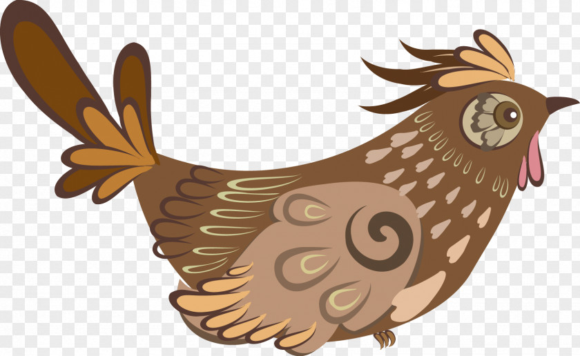 Vector Bird Rooster Illustration PNG