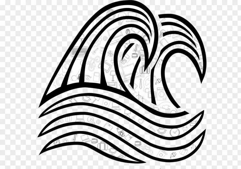 Wave Line Art Drawing Clip PNG