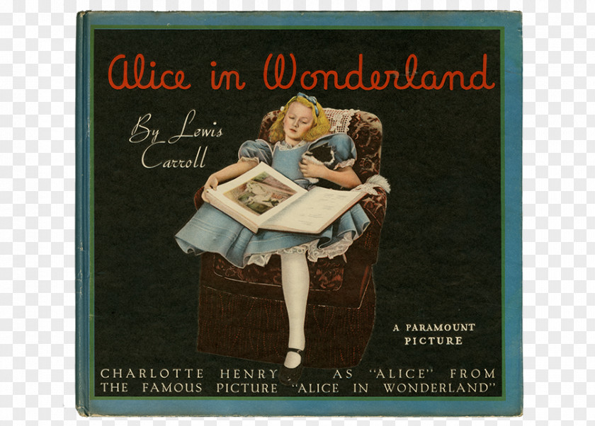 Alice In Wonderland Book Advertising PNG