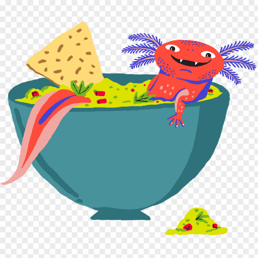 Axolotl Illustration Animal Goofy Clip Art PNG