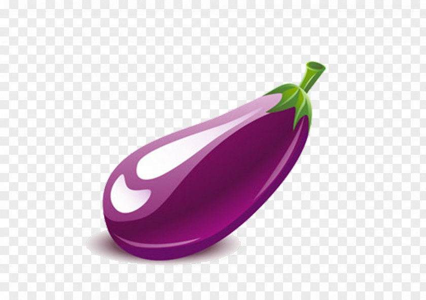 Cartoon Eggplant Vegetable Baidu Tieba PNG