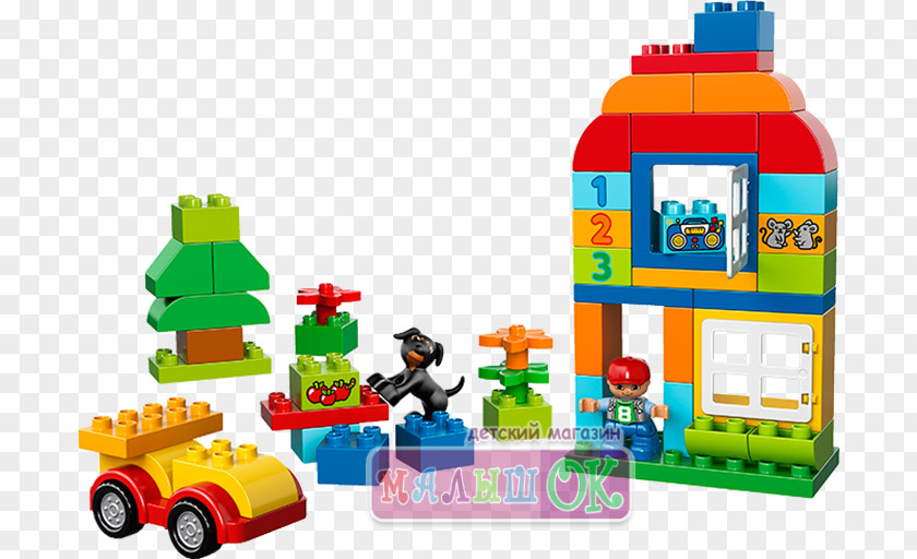 Toy LEGO 10572 DUPLO All-in-One Box Of Fun Lego Duplo Block PNG