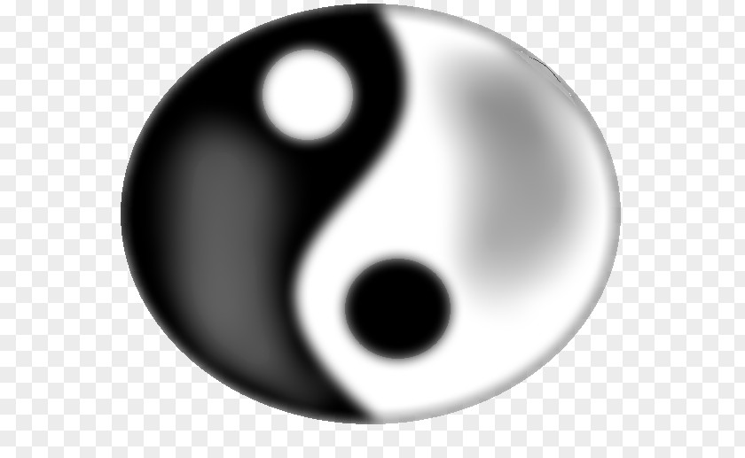 Yin Yang Symbol White PNG