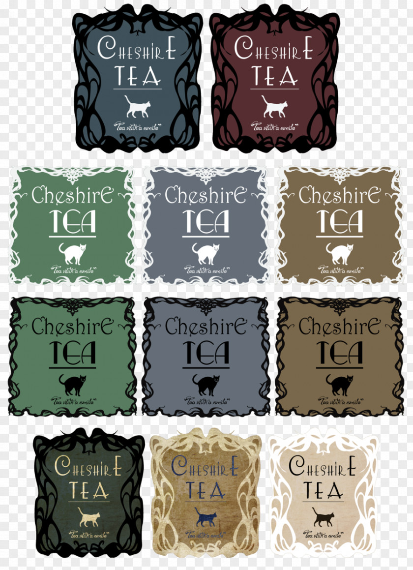 Alice Tea Product Design Pattern Illustration PNG