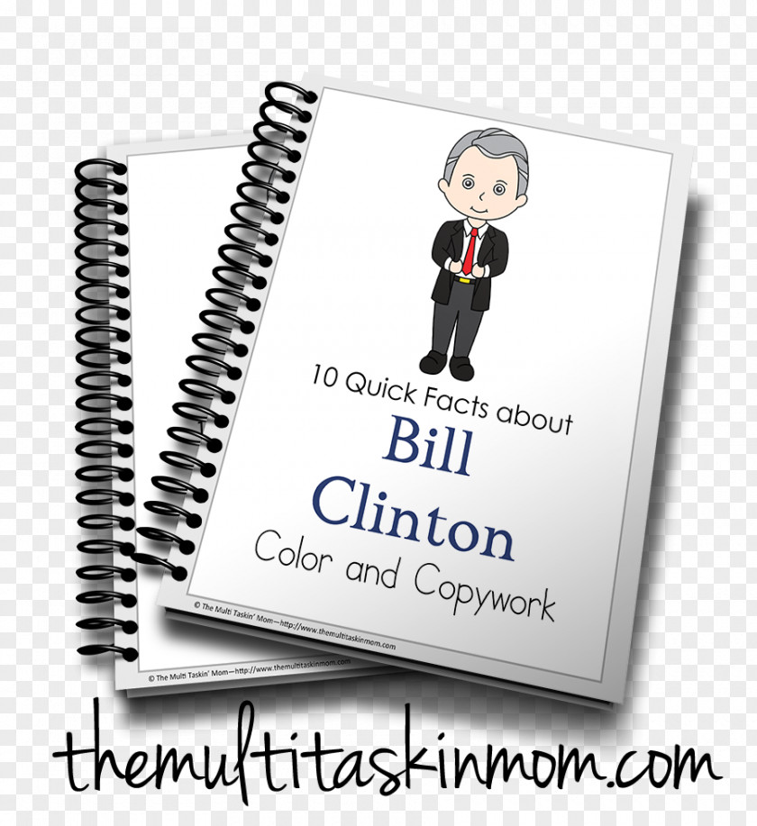Bill Clinton First Communion United States School Child Notebook PNG