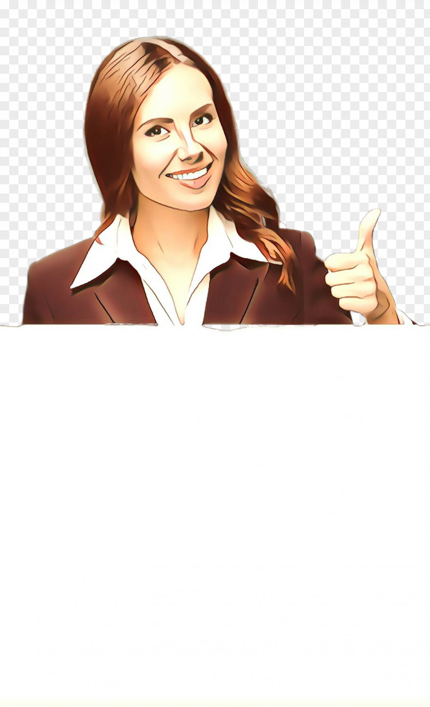 Employment Whitecollar Worker Hair Hairstyle Gesture Long Brown PNG