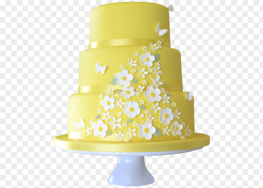 Wedding Cake Birthday Yellow PNG