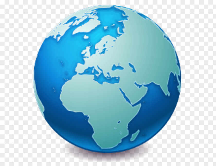 Blue Bicycle Globe World Map PNG