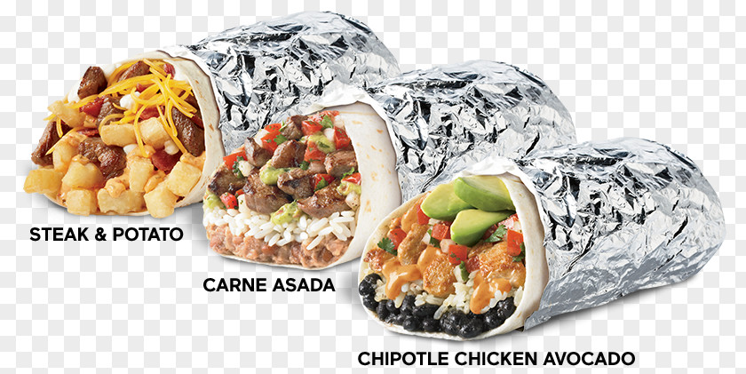 Burritos De Asada Vegetarian Cuisine Burrito Del Taco Chipotle Mexican Grill PNG