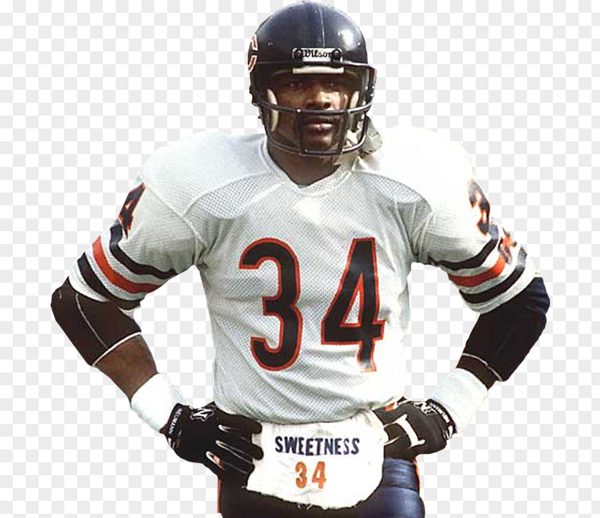 Chicago Bears Walter Payton NFL Athlete Running Back PNG