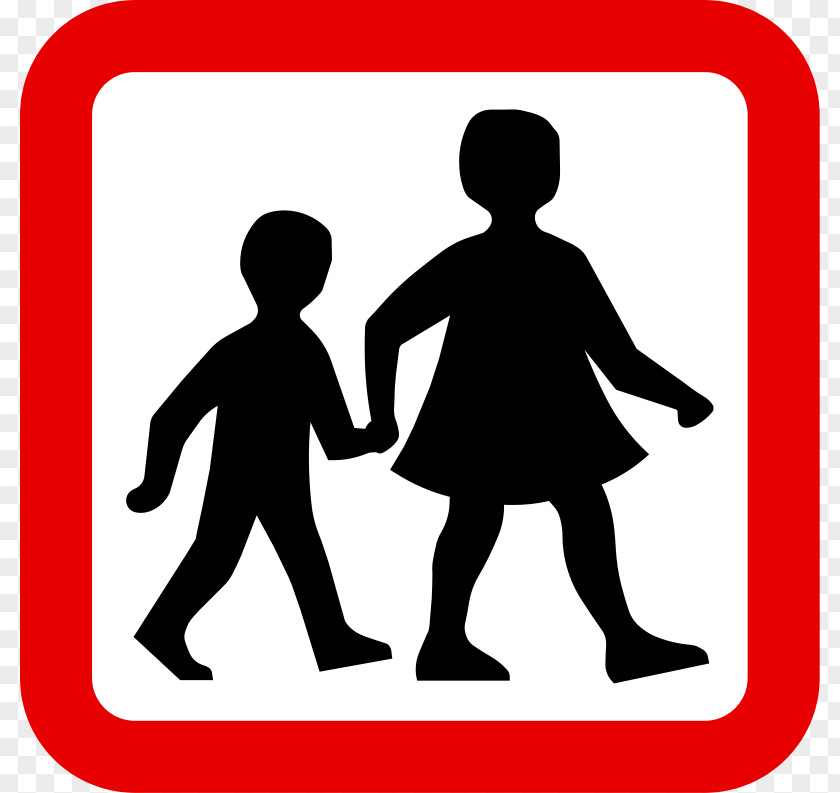 Children Singing Clipart Child Pedestrian Crossing Traffic Sign PNG