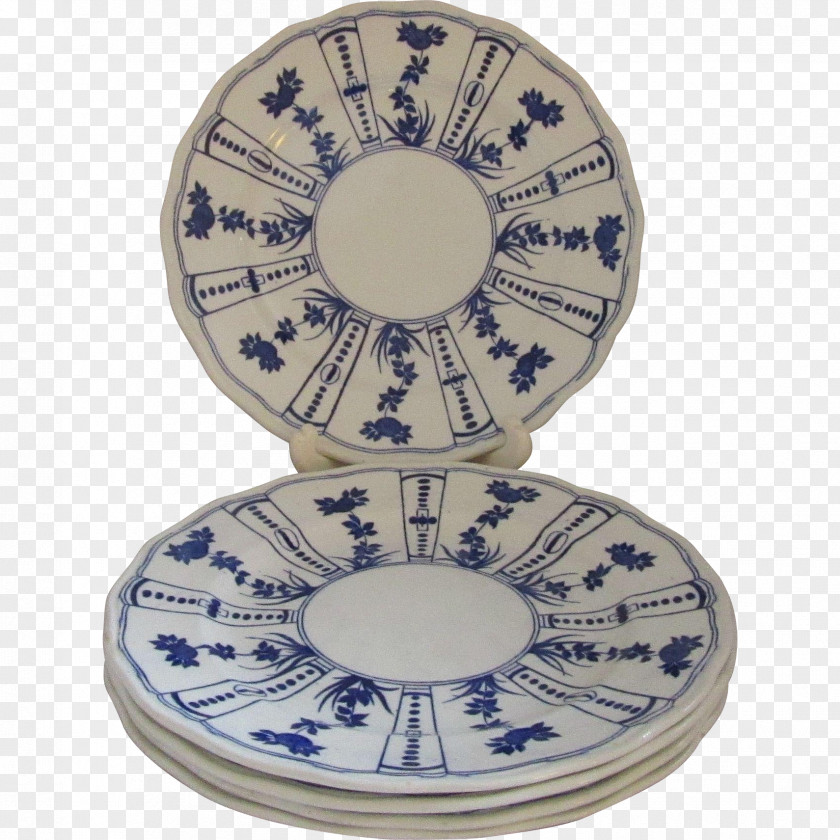 Dinner Plate Blue And White Pottery Porcelain Tableware PNG