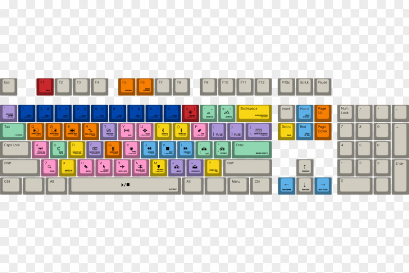 Cherry Computer Keyboard Keycap Adobe Premiere Pro Corsair Gaming STRAFE PNG