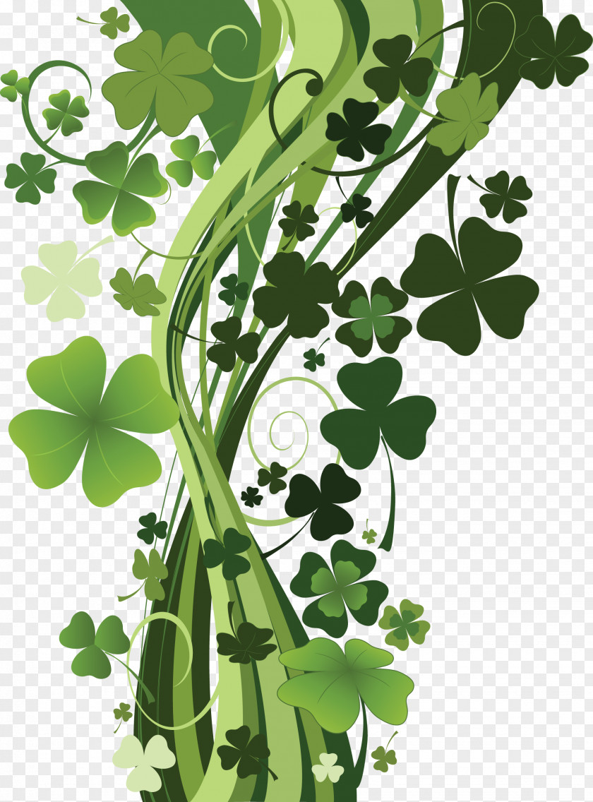 Clover Four-leaf Shamrock Saint Patrick's Day PNG
