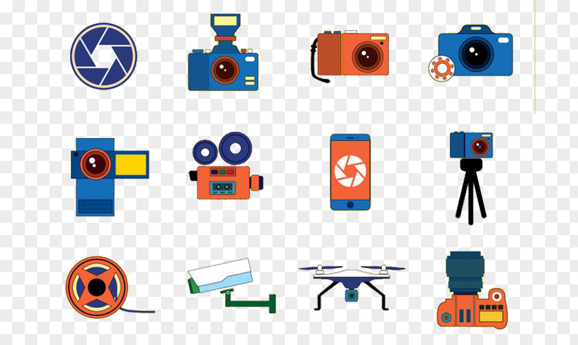 Camera Surveillance Video Euclidean Vector Photography Icon PNG