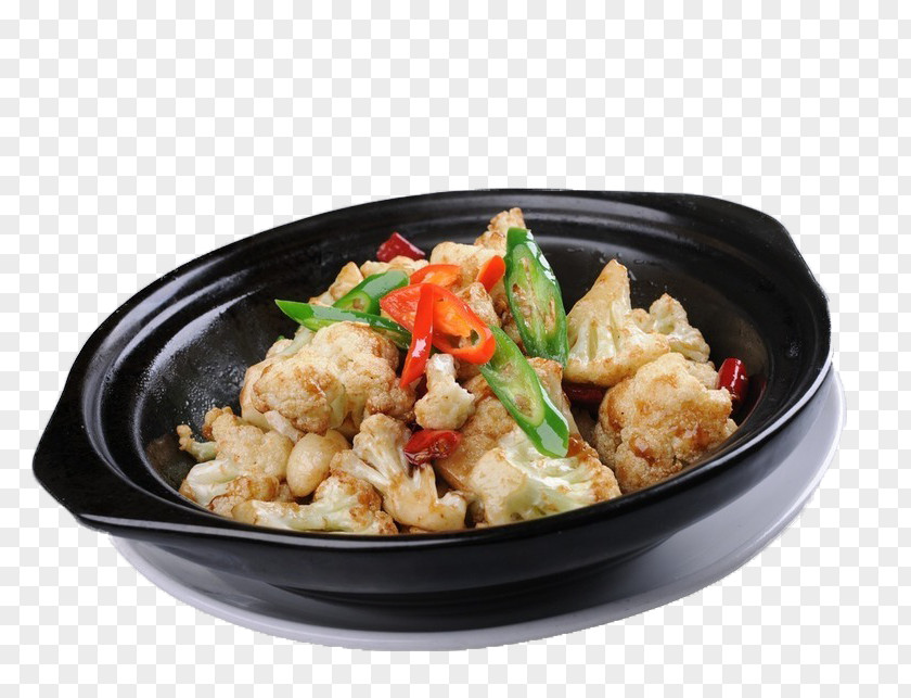 Griddle Free Cauliflower Buckle Material Chinese Cuisine Thai PNG