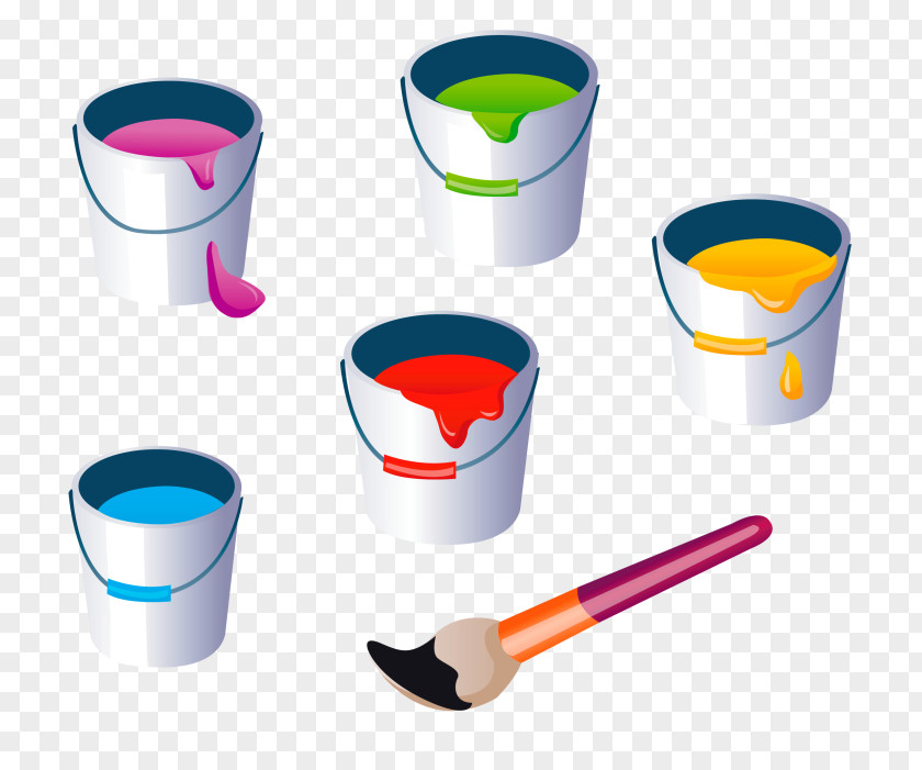 Painting Plastic Brush Paper PNG