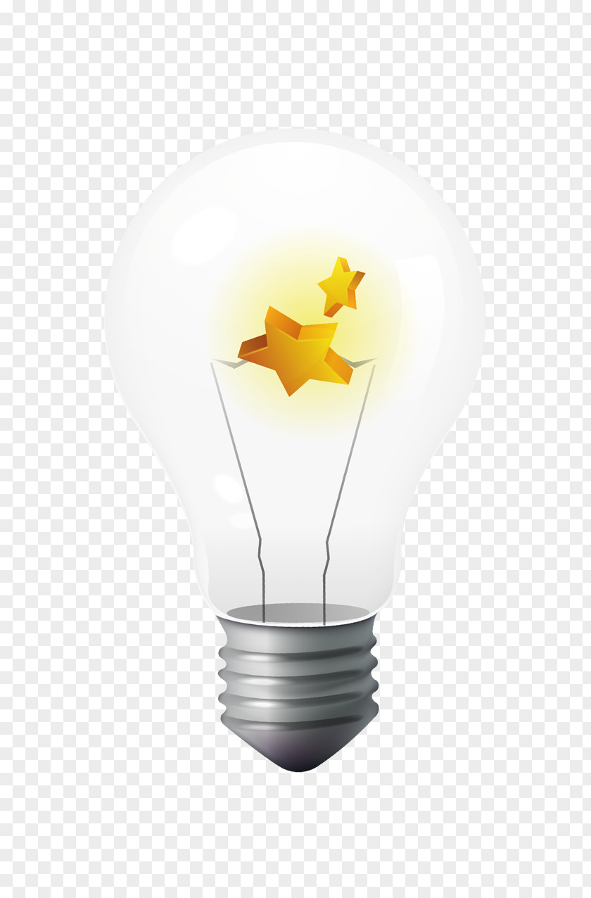 Abstract Cartoon Light Bulb Incandescent Download PNG