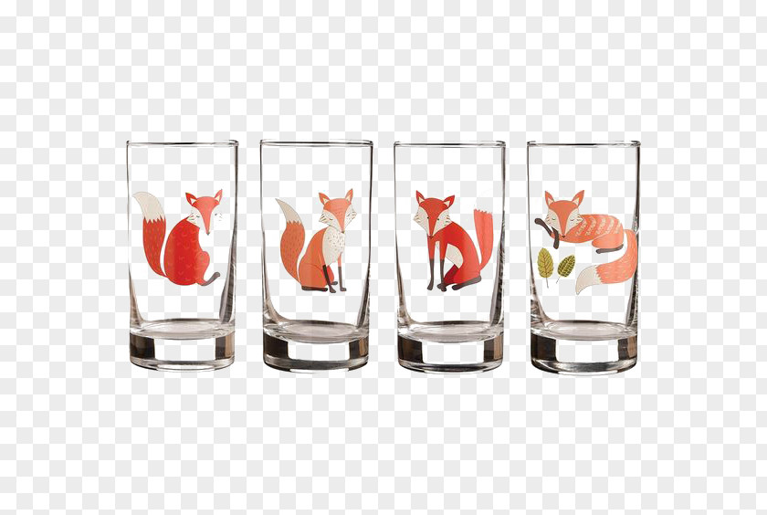 Cup Fox Paper Source Glass Drinking PNG