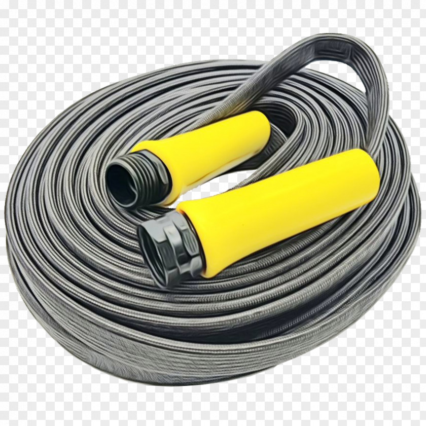 Electrical Wiring Rope Yellow Background PNG