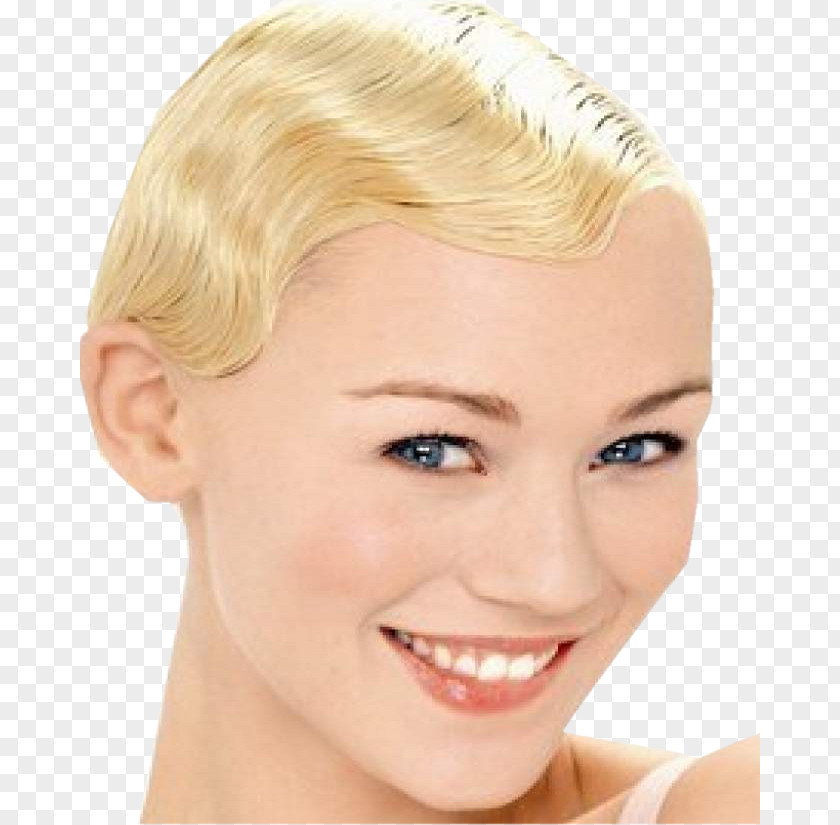 Hair Blond Coloring Pixie Cut Eyebrow Eyelash PNG