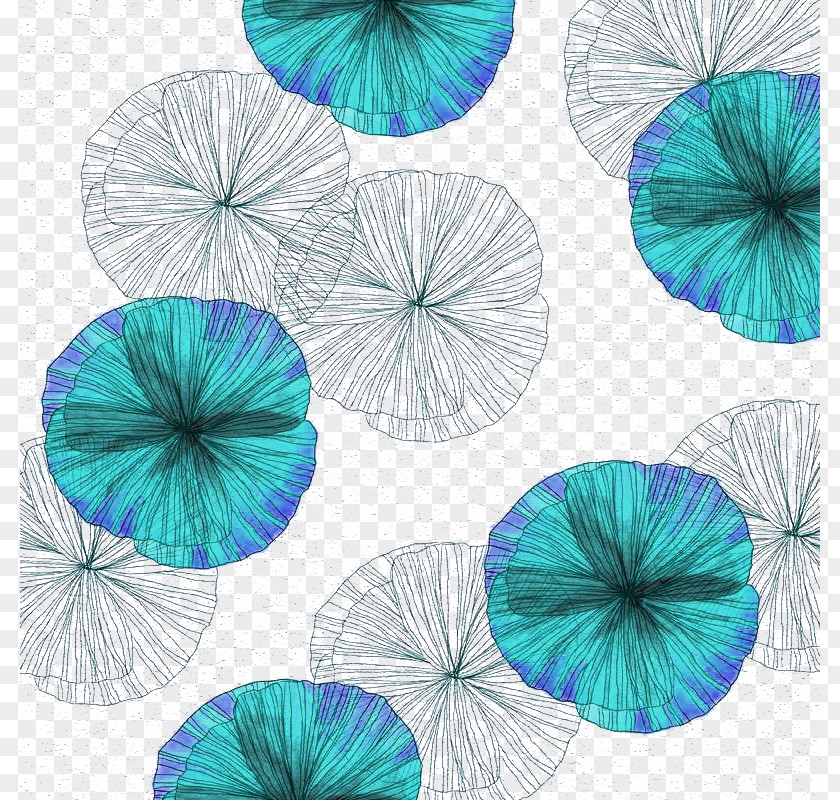 Hand-painted Abstract Flower Buckle Clip Free Abstraction Icon PNG