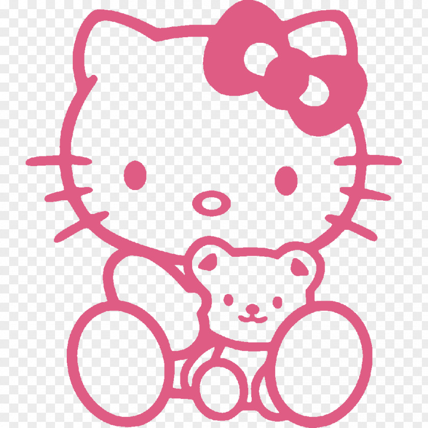 Hello Kitty Sanrio Decal Sticker Image PNG