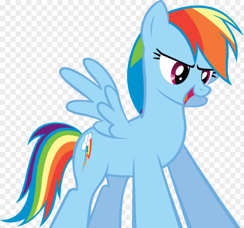 Rainbow Pony Dash Blue PNG