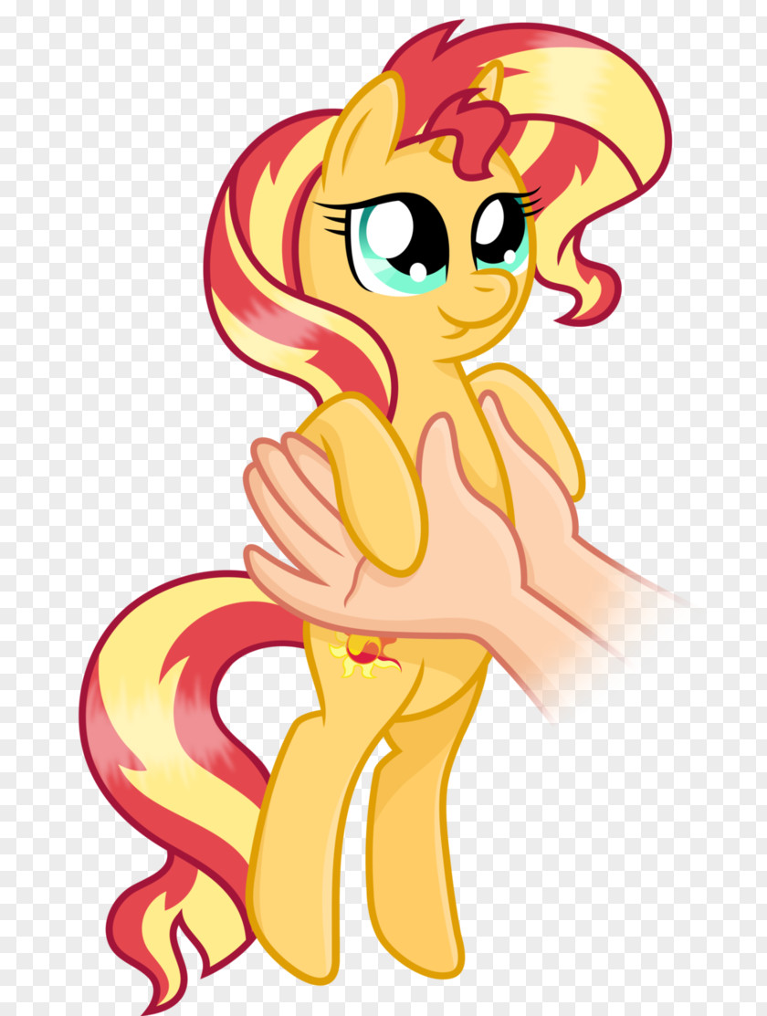 Shimmer Pony Sunset Fan Art Cartoon PNG