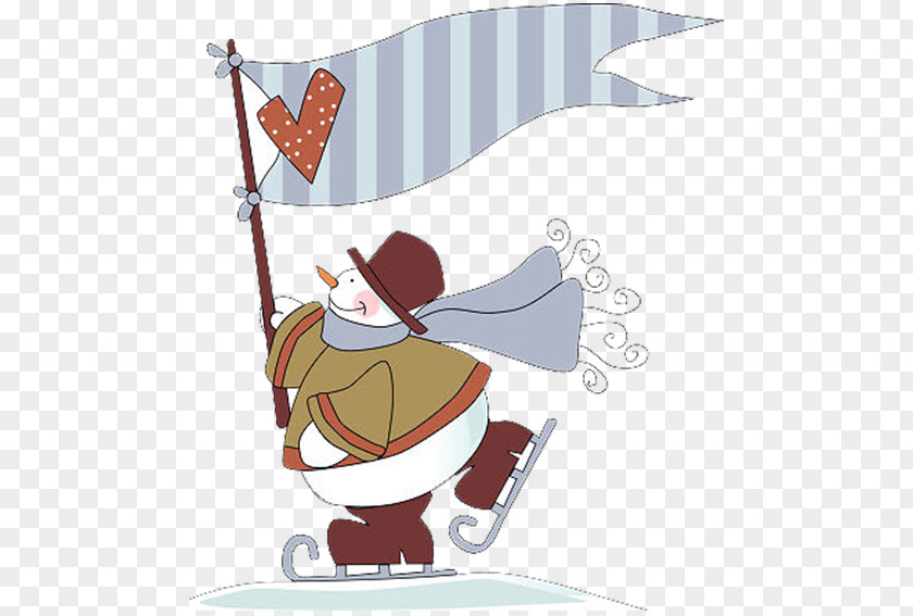 Snowman Flag Paper Santa Claus Clip Art PNG