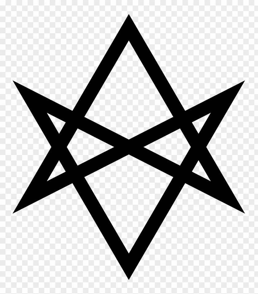 Solid Five Pointed Star Unicursal Hexagram Symbol Ceremonial Magic Magick PNG