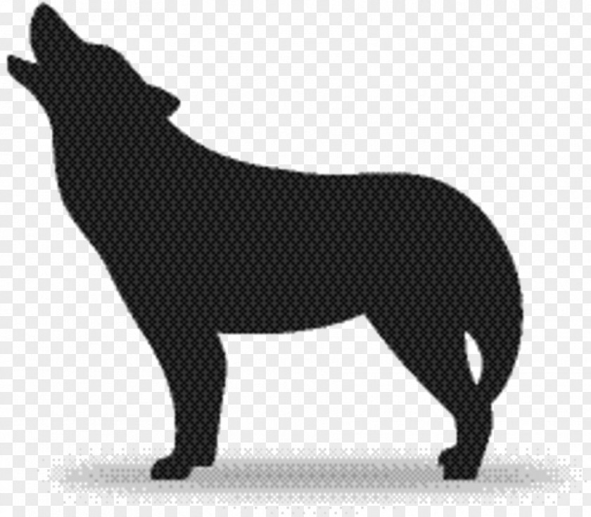 Black Norwegian Elkhound Animal Figure Dog Silhouette PNG