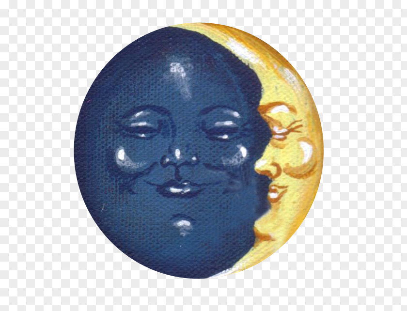 Dream Moon Cobalt Blue PNG