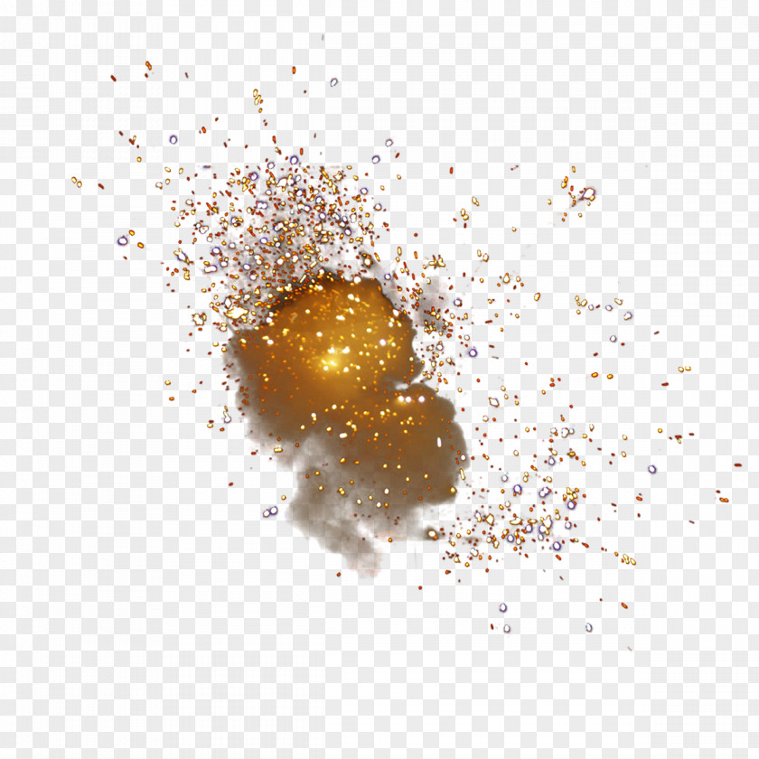 Powder Particles Explode Light PNG