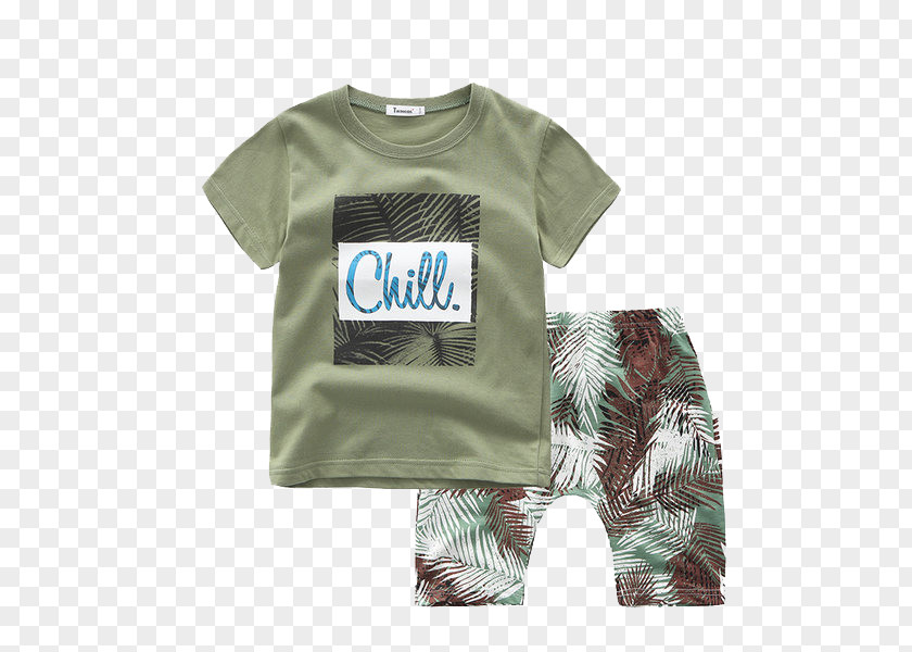 Summer Child Suit T-shirt Childrens Clothing PNG