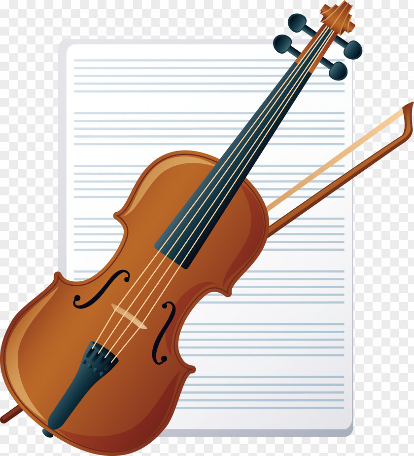 Vector Violin Musical Instrument PNG
