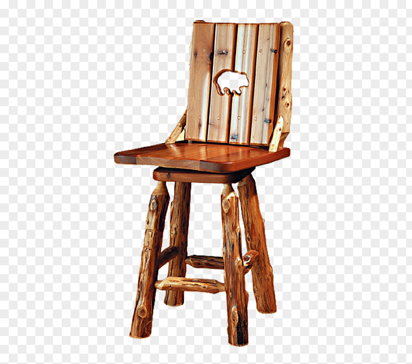 Log Stool Chair Bar Table Seat PNG