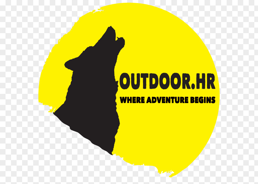 Outdoor Adventure Gray Wolf Logo PNG