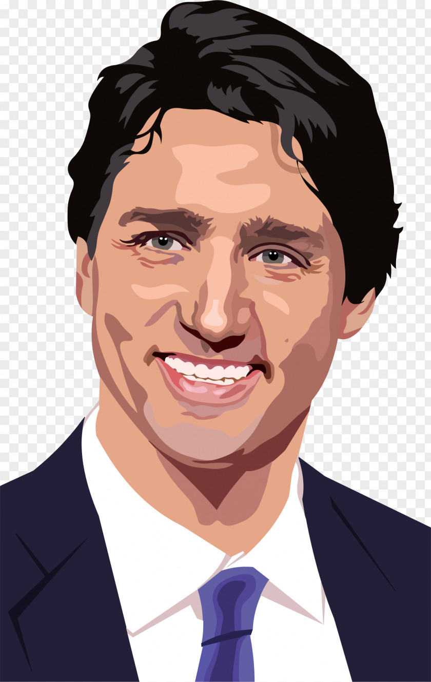 Portrait Justin Trudeau Prime Minister Of Canada United States Liberal Party PNG